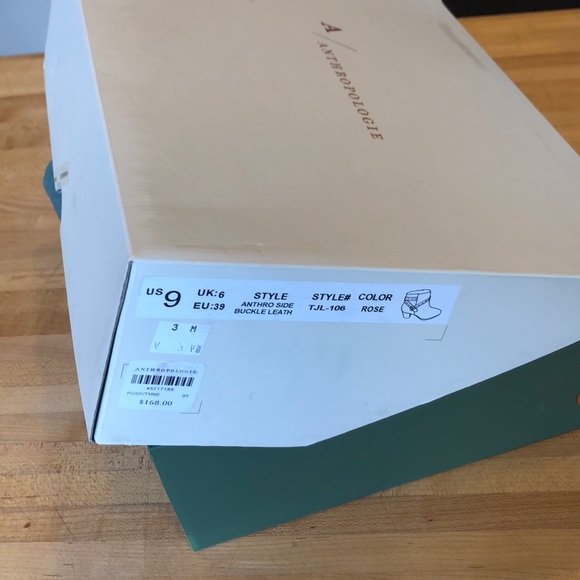 Anthropologie Rose Side Buckle Leather Boots - Picture 5 of 7